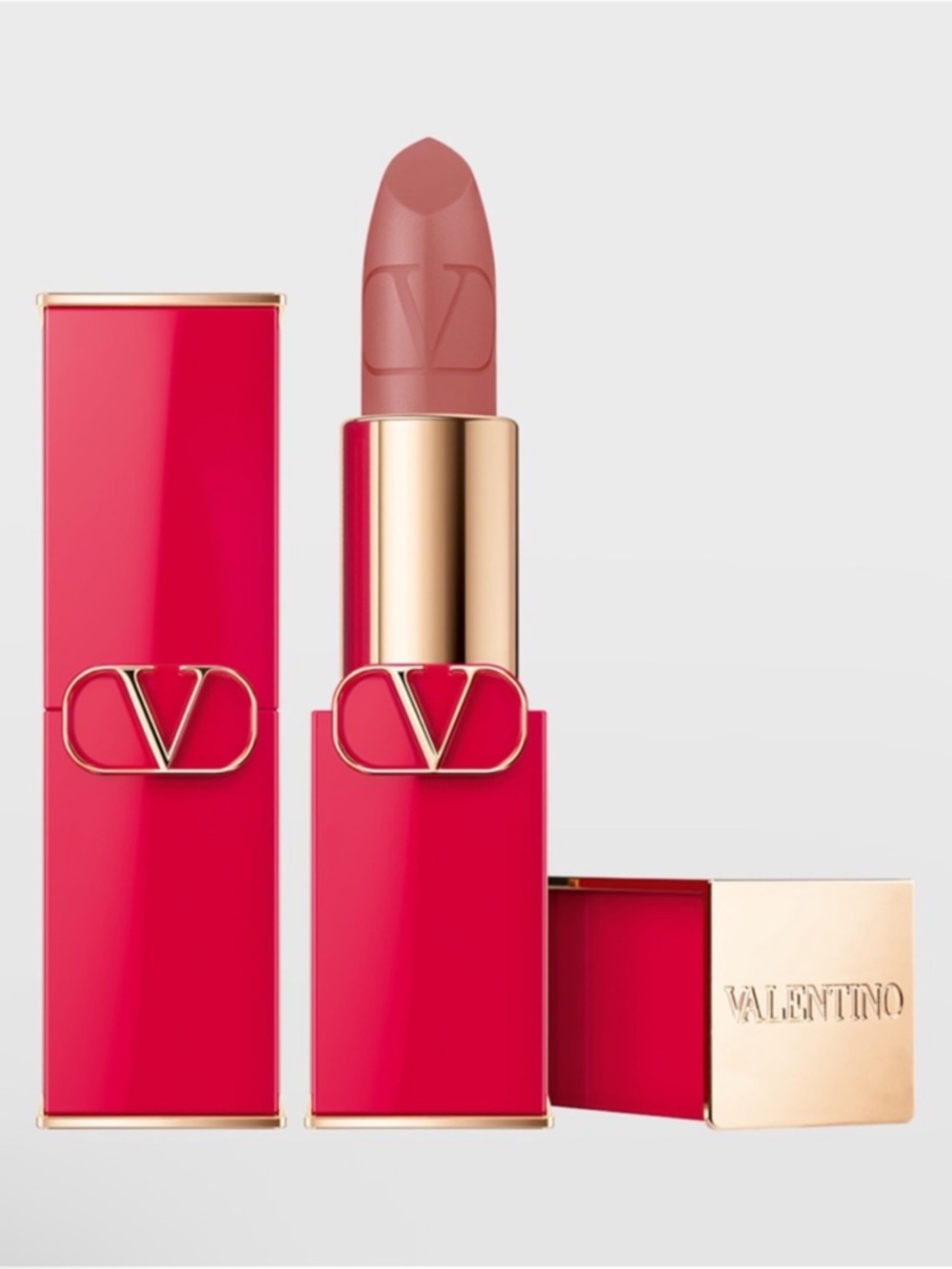 Valentino Rosso Matte Lipstick • Falling for Nude • 123r • NEW IN BOX